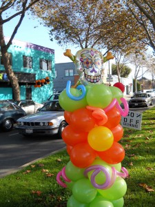 day of the dead balloon display