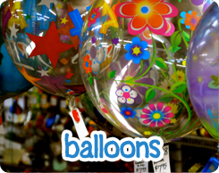 clear balloons with decoration