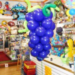 purple balloon display