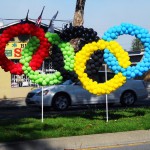olympic rings balloons