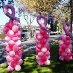 breast cancer awareness balloons
