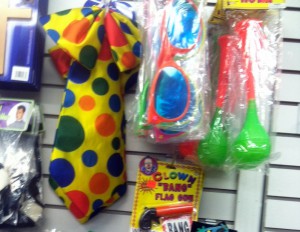 clown costume accessories 