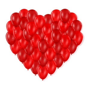 Valentines-day-red-balloon-heart-arrangement