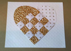 DIY heart card by a Paper Plus customer