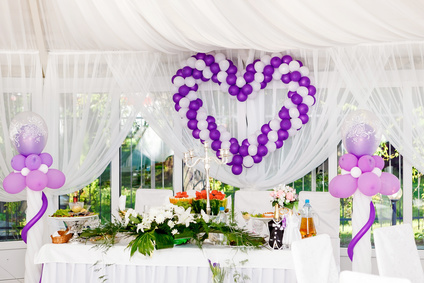non helium balloons heart wedding decoration