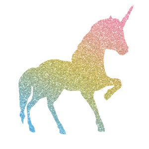 sparkling rainbow unicorn