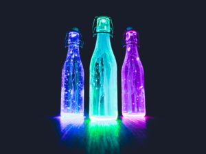 glow in the dark bottles halloween