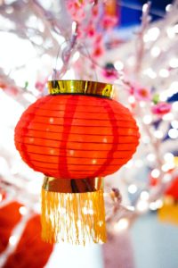 chinese new year red lantern